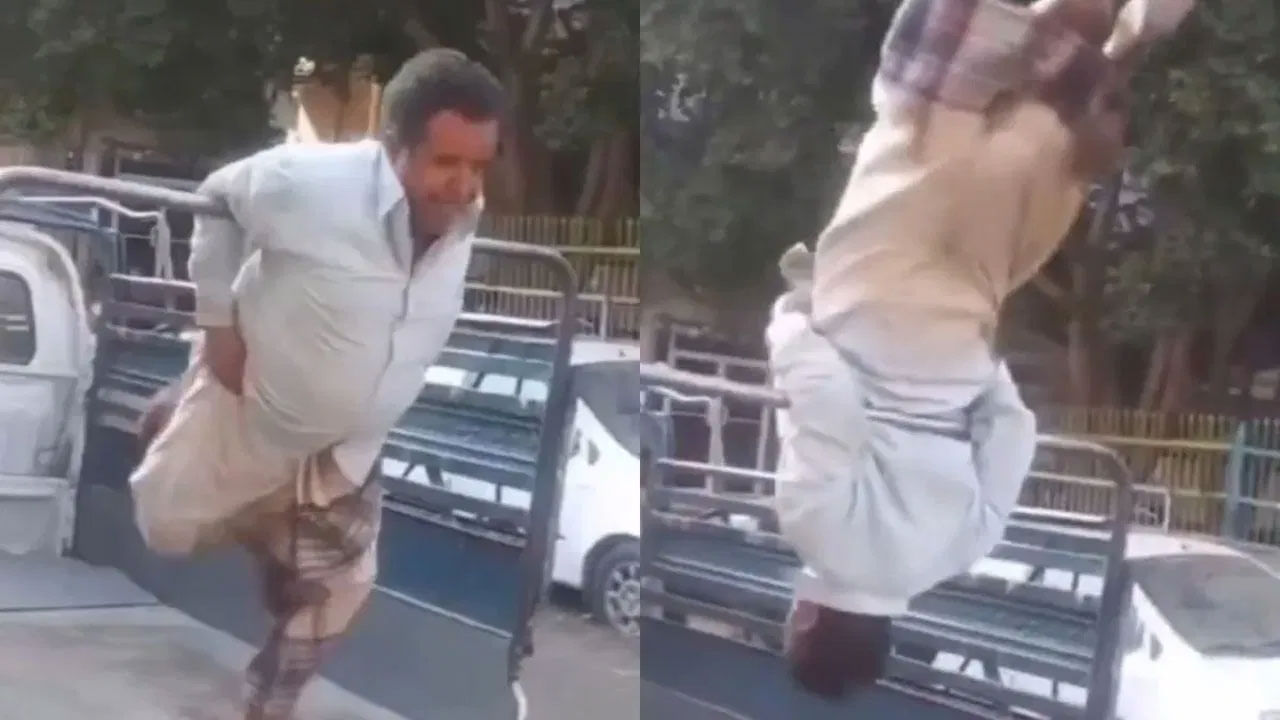 Viral Video: వాహ్.. ఏమ్ స్టంట్ వేసావు గురూ... నెటిజన్స్ను ఫిదా చేస్తున్న టాలెంట్