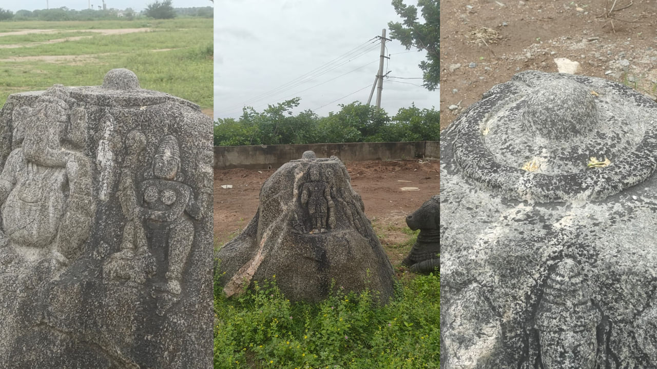 Telangana: గోదావరి నదిలో అద్భుత దృశ్యం.. ఒక్కే శిలపై ఐదుగురు దేవీదేవుళ్ల రూపాలు Telangana: గోదావరి నదిలో అద్భుత దృశ్యం.. ఒక్కే శిలపై ఐదుగురు దేవీదేవుళ్ల రూపాలు