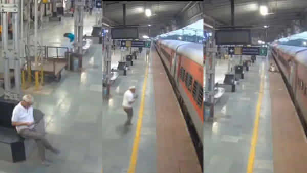 Viral Video: మొబైల్ పిచ్చి పీక్స్.. ఫోన్ చూస్తుండగా కదిలిన ట్రైన్.. ఈ వృద్దుడు ఏం చేశాడంటే.. షాకింగ్ వీడియో