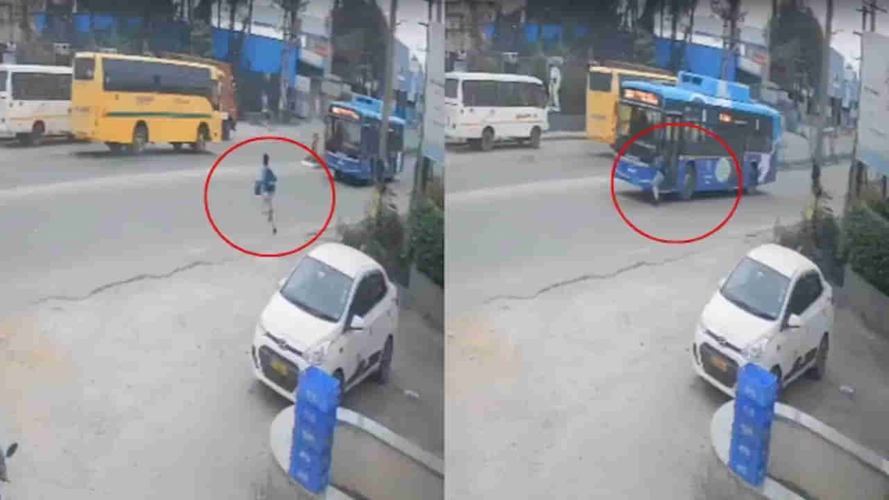 Viral Video: బస్సు మిస్సవుతుందని చూసుకోకుండా పరిగెత్తిన బాలుడు.. అంతలోనే ఢీకొట్టిన మరో బస్సు.. షాకింగ్ వీడియో!