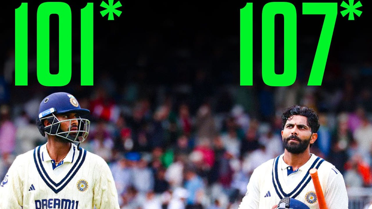 మ్యాచ్ ఐదో రోజు ఉదయం కేఎల్ రాహుల్ (90) సెంచరీకి చేరువలో అవుట్ అవ్వగా, ఆ తర్వాత శుభ్‌మన్ గిల్ (103) కూడా సెంచరీ పూర్తి చేసుకుని నిష్క్రమించాడు. ఈ దశలో రవీంద్ర జడేజా, వాషింగ్టన్ సుందర్ క్రీజ్‌లోకి వచ్చి ఇంగ్లాండ్ బౌలర్లను సమర్ధవంతంగా ఎదుర్కొన్నారు. ఈ ఇద్దరు బ్యాటర్స్ సంయమనం పాటిస్తూ, పరుగులను రాబడుతూ వికెట్ పడకుండా జాగ్రత్త పడ్డారు. ముఖ్యంగా వాషింగ్టన్ సుందర్, టెస్టు క్రికెట్‌లో తన తొలి సెంచరీని సాధించి తన బ్యాటింగ్ సత్తాను చాటుకున్నాడు. రవీంద్ర జడేజాతో కలిసి ఐదో వికెట్‌కు 200 పరుగులకు పైగా భాగస్వామ్యాన్ని నెలకొల్పి భారత్ పరువును నిలబెట్టాడు.