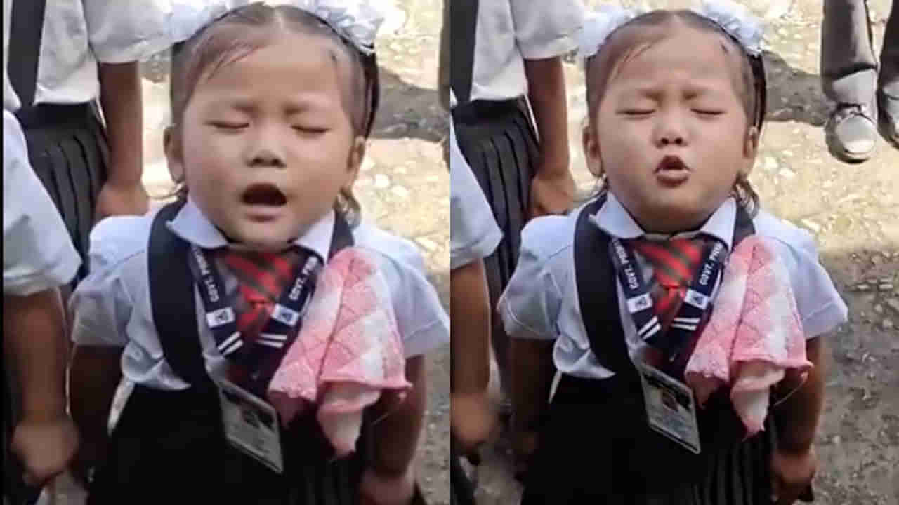 Viral Video: అందంగా జనగణమన ఆలపిస్తున్న చిన్నారి దేవ దూత.. అందరినీ అలరిస్తోన్న క్యుట్ గర్ల్ వీడియో