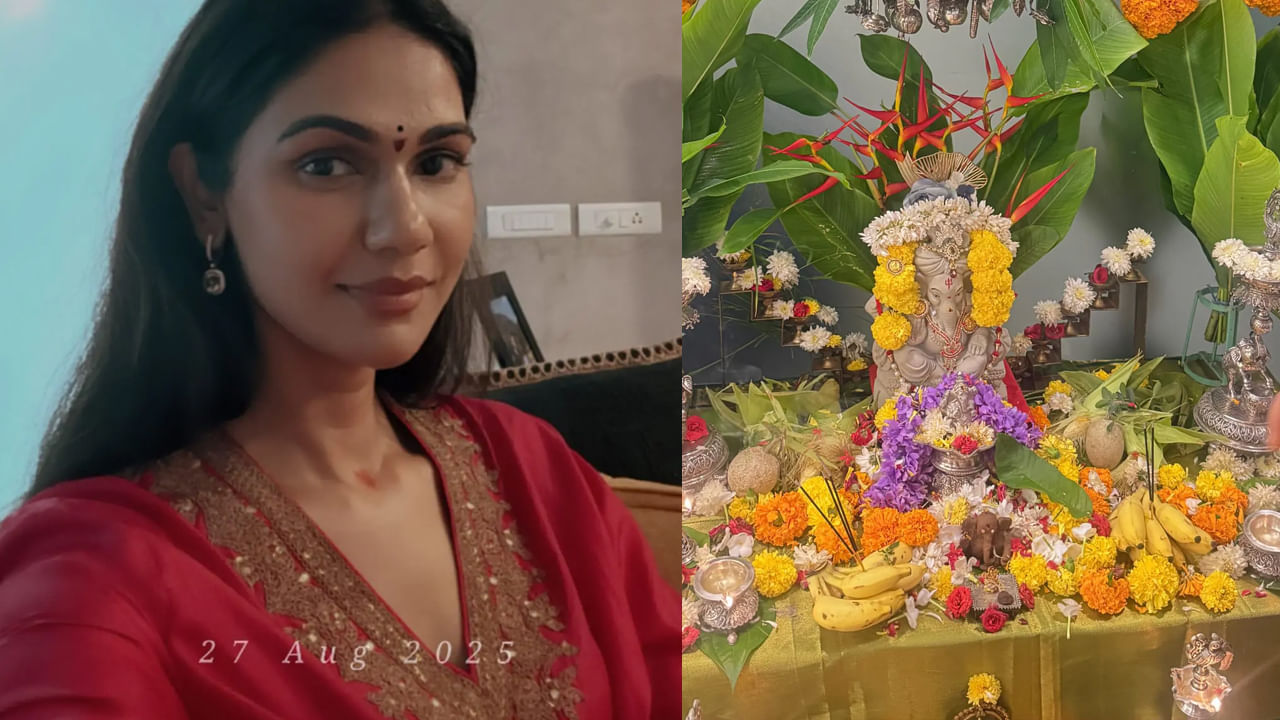 ఇంట్లో ప్రతిష్ఠించిన గణేశుడికి తాతయ్య అల్లు అరవింద్ తో కలిసి పూజలు నిర్వహించారు అల్లు అయాన్, అర్హ. ఇందుకు సంబంధించిన ఫొటోలను సోషల్ మీడియలో షేర్ చేసింది స్నేహా రెడ్డి.