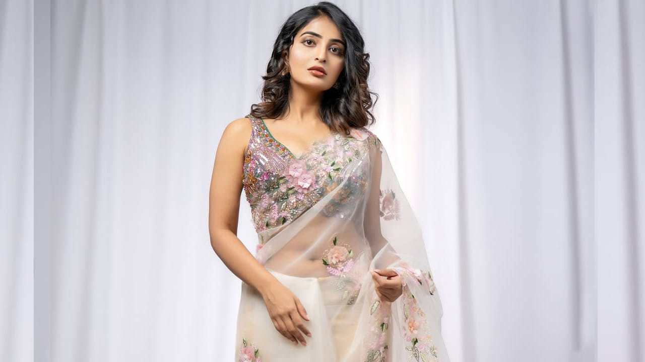 ఉల్లిపొరలాటి నెట్టెడ్ చీరలో తన ఘాటనై అందాలతో కుర్రకారుకు మతిపొగొడుతుంది. ప్రస్తుతం ఈ ఫొటోస్ నెట్టింట తెగ వైరల్ అవుతున్నాయి. మరి మీరు కూడా ఈ ఫొటోస్ పై ఓ లుక్ వేయండి.