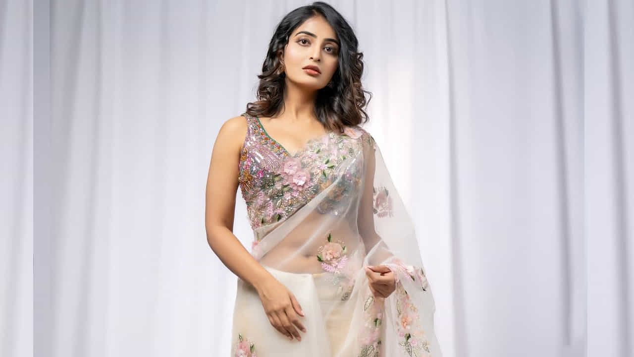 ఉల్లిపొరలాటి నెట్టెడ్ చీరలో తన ఘాటనై అందాలతో కుర్రకారుకు మతిపొగొడుతుంది. ప్రస్తుతం ఈ ఫొటోస్ నెట్టింట తెగ వైరల్ అవుతున్నాయి. మరి మీరు కూడా ఈ ఫొటోస్ పై ఓ లుక్ వేయండి.
