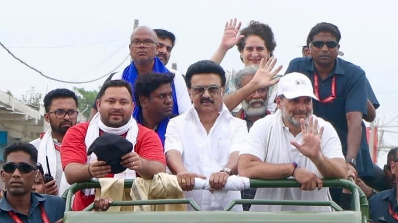 ఆ ముగ్గురి ఫొటోపై రాజకీయ రగడ.. డీఎంకే – బీజేపీ మధ్య మాటల యుద్ధం – Telugu News | BJP mocks Rahul, Stalin, Tejashwi as ‘hopeless dynasties’ in X War
