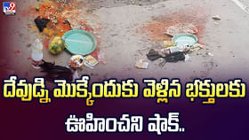 దేవుడ్ని మొక్కేందుకు వెళ్లిన భక్తులకు ఊహించని షాక్ దేవుడ్ని మొక్కేందుకు వెళ్లిన భక్తులకు ఊహించని షాక్