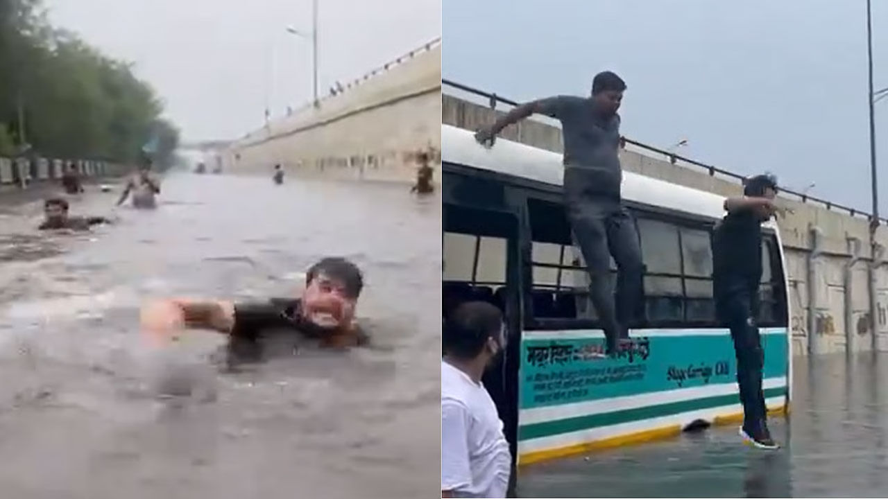 Viral Video: అది స్విమ్మింగ్ పూల్ కాదు బ్రో..రాజధాని రోడ్లే!.. వైరల్గా మారిన ఢిల్లీ రహదారులు