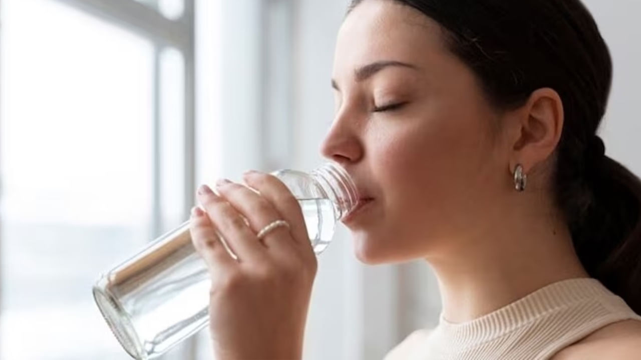 Drinking Water Lady