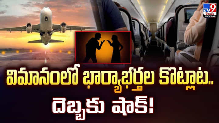 విమానంలో భార్యాభర్తల కొట్లాట.. దెబ్బకు షాక్! విమానంలో భార్యాభర్తల కొట్లాట.. దెబ్బకు షాక్!