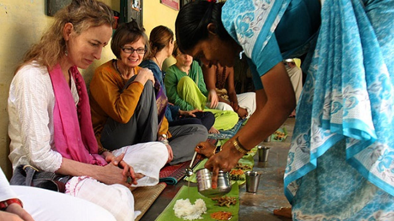 Food On Banana Leaf