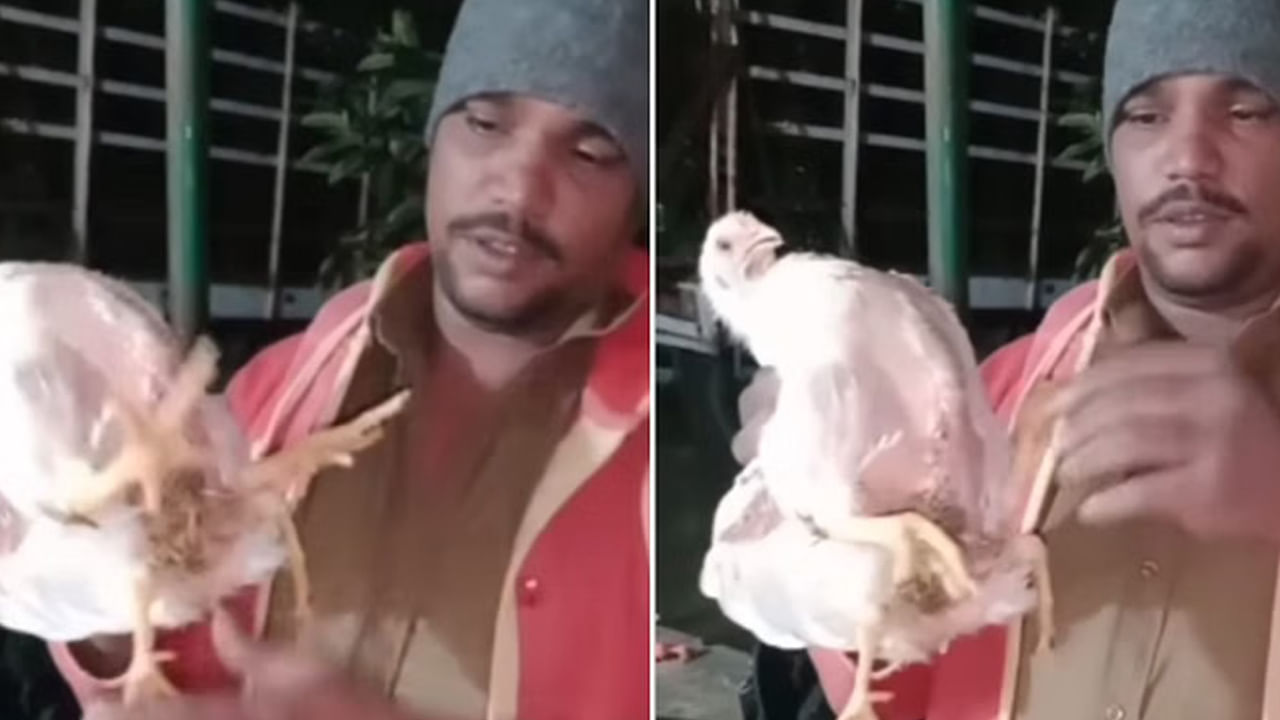 Viral Video: వామ్మో..ఈ కోడికి నాలుగు కాళ్లున్నాయ్..! ఎలా నడుస్తుందో చూస్తే..