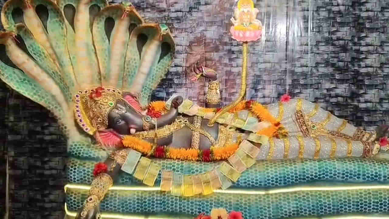 Watch: అనంత పద్మనాభస్వామి అవతారంలో వినాయకుడు.. ఎక్కడో కాదు మన దగ్గరే.. వీడియో