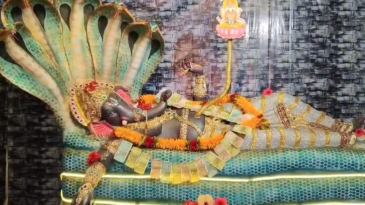 Watch: అనంత పద్మనాభస్వామి అవతారంలో వినాయకుడు.. ఎక్కడో కాదు మన దగ్గరే.. వీడియో