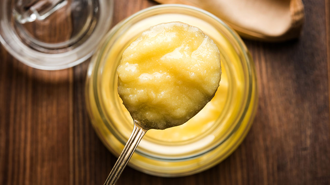 Ghee In Spoon