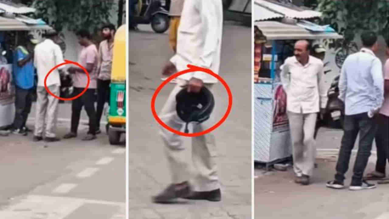 చావు తెలివి తేటలు అంటే ఇవేమరీ.. నో హెల్మెట్ నో పెట్రోల్ రూల్‌తో నయా బిజినెస్‌..! వీడియో చూస్తే అవాక్కే..