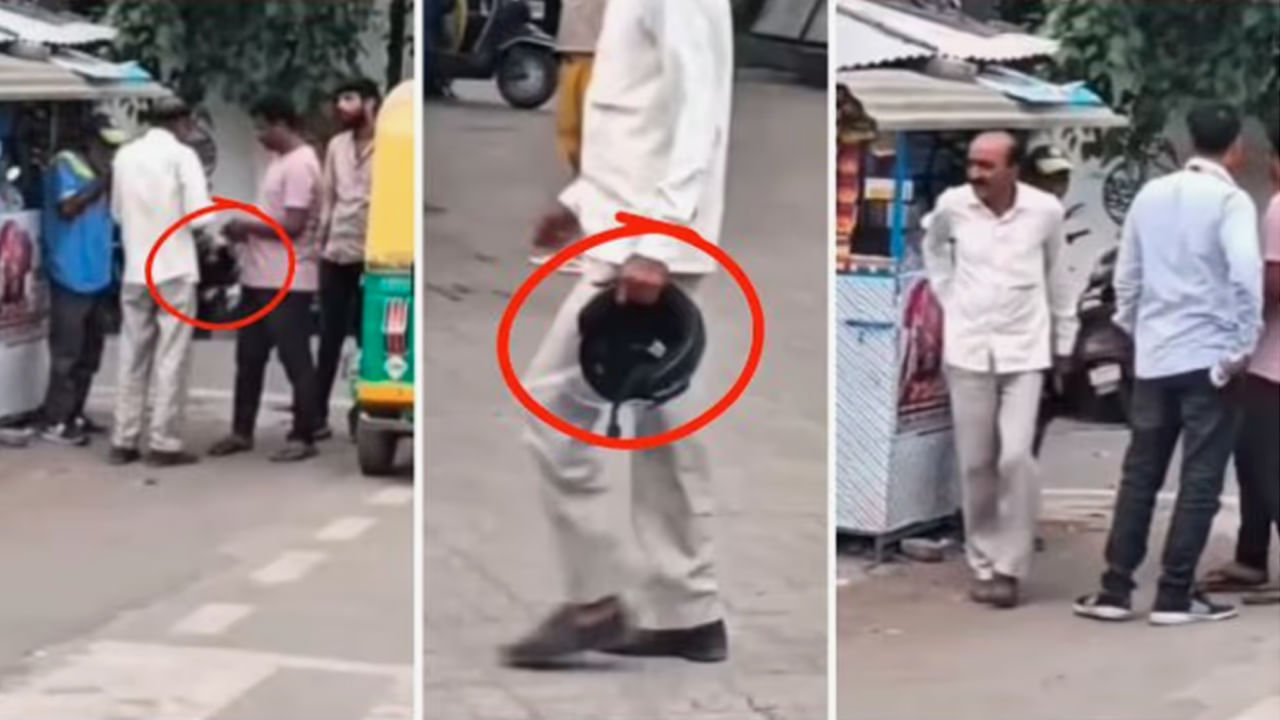 చావు తెలివి తేటలు అంటే ఇవేమరీ.. నో హెల్మెట్ నో పెట్రోల్ రూల్‌తో నయా బిజినెస్‌..! వీడియో చూస్తే అవాక్కే..