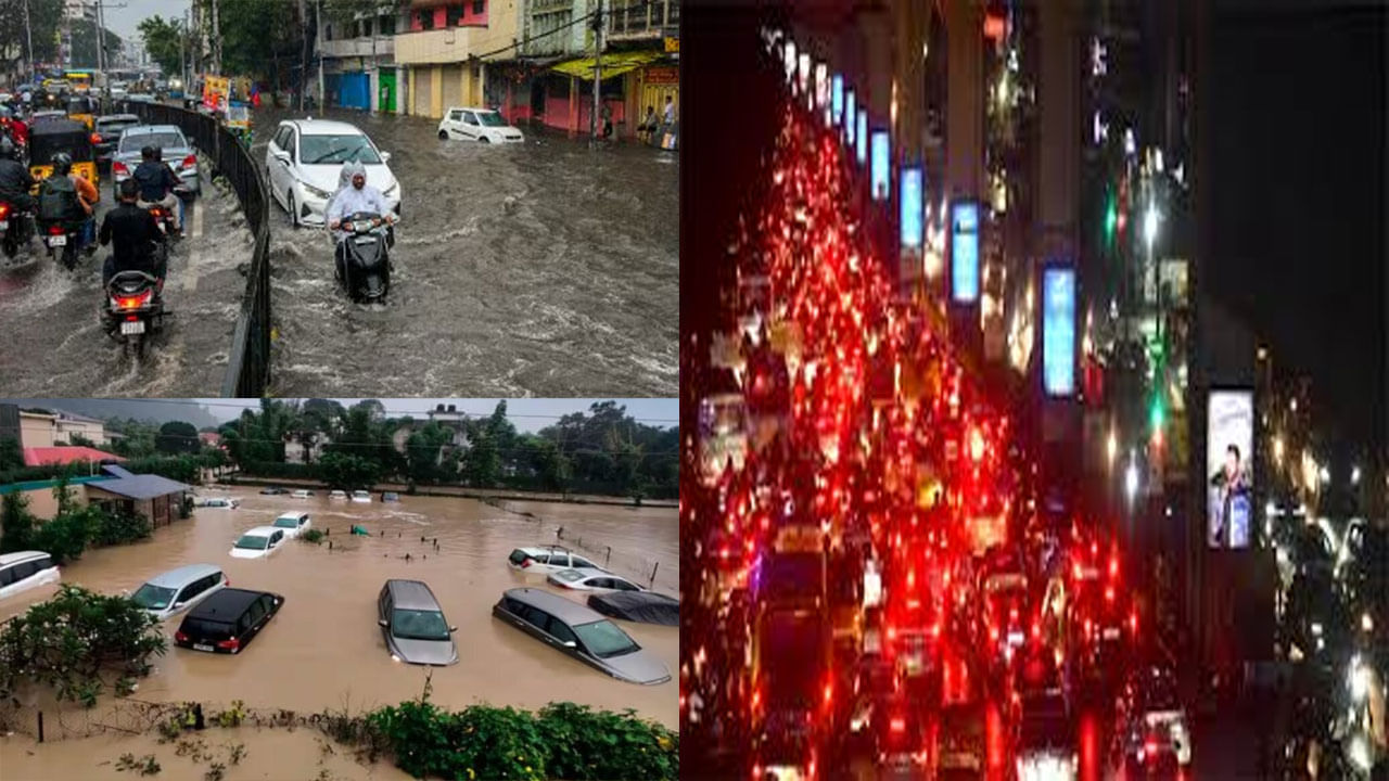 Heavy Rains: హైదరాబాద్‌లో దంచికొడుతున్న వర్షం.. పలు చోట్ల కరెంట్ కట్.. రోడ్లపై భారీగా వరదనీరు..