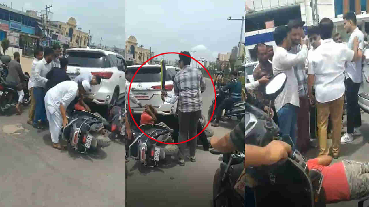Watch Video: రోడ్డుపై రెచ్చిపోయిన యువకులు.. క్రికెట్ బ్యాట్లతో బైకర్స్పై దాడి.. అసలు ఏం జరిగిందంటే!