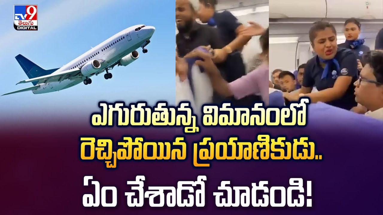 Indigo Plane : ఎగురుతున్న విమానంలో రెచ్చిపోయిన ప్రయాణికుడు..ఏం చేశాడో చూడండి!