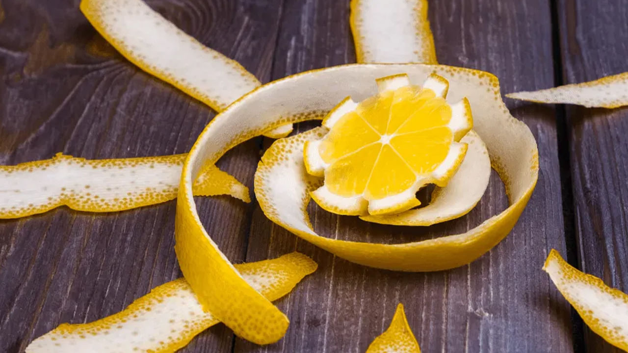 Lemon Peels At Table