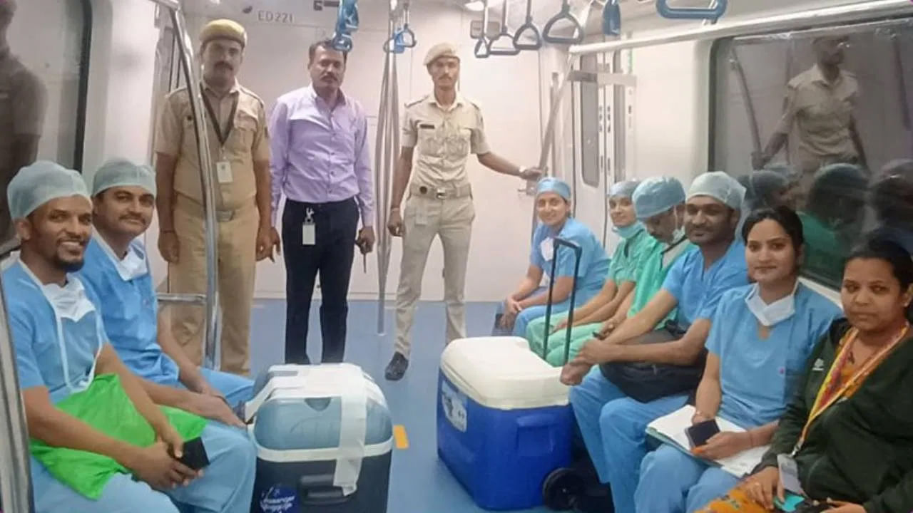 Watch: మెట్రోలో లివర్ తరలింపు.. నిమిషాల్లోనే ఆస్పత్రికి.. వీడియో చూశారా..?