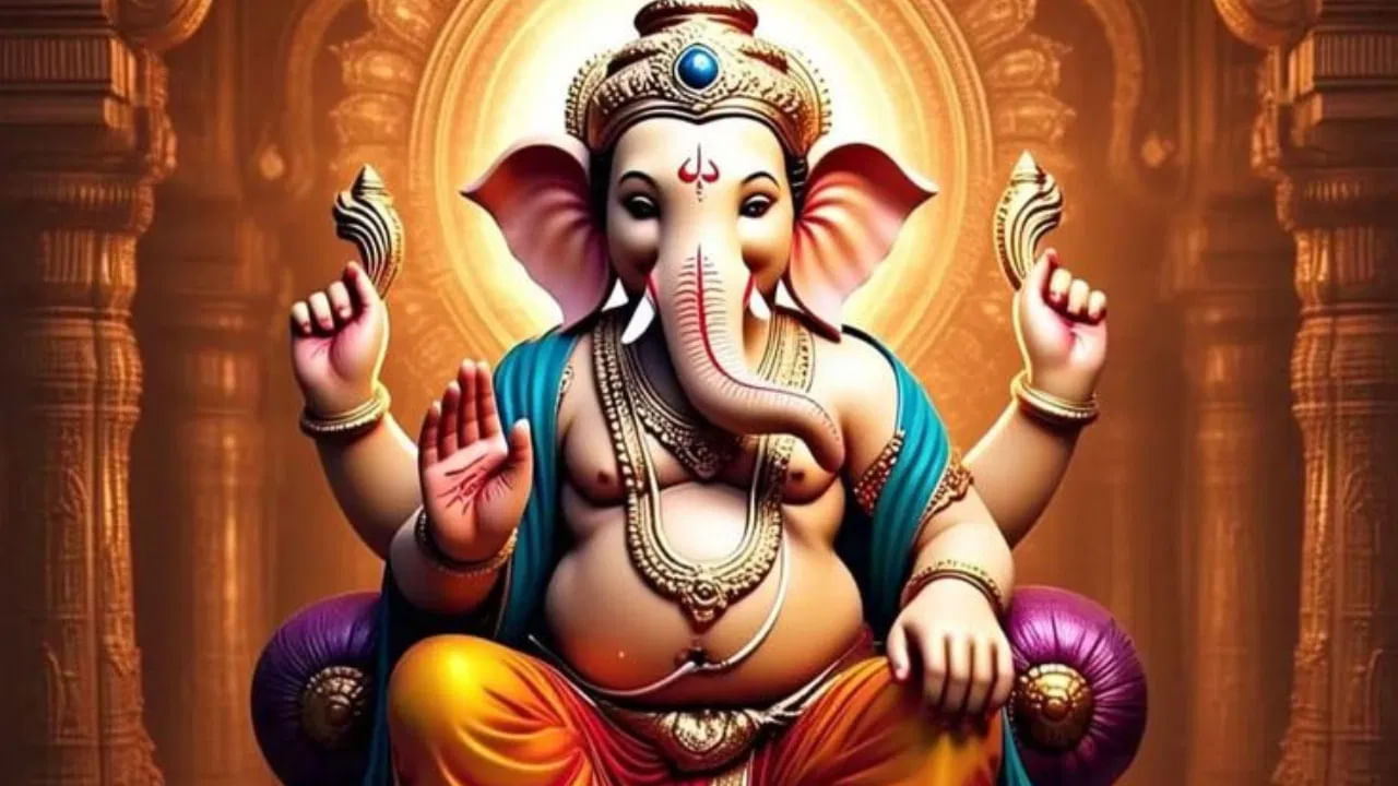 గణేశునికి ఒక దంతం విరగడం గురించి అనేక పౌరాణిక కథలు ఉన్నాయి. వాటిలో మూడు కథలు ప్రధానమైనవి.. ఒక కథ ప్రకారం.. పరశురాముడు కోపంతో వినాయకుడి దంతం విరిగేలా చేశాడు. అయితే మరొక కథ ప్రకారం  గణేశుడు తన దంతం విరిచి వేద వ్యాసుడి చెబుతున్న మహాభారతం రాయడానికి కలంగా ఉపయోగించాడు. 
