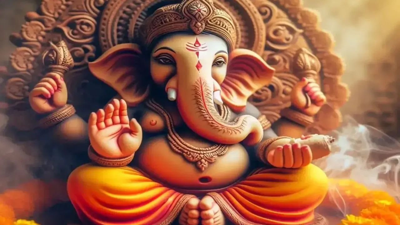 గజముఖాసురుడి వథ కథ:  కొన్ని పురాణ కథలలో ఒకసారి గణేశుడు గజముఖాసురుడు అనే రాక్షసుడితో యుద్ధం చేస్తున్నాడు. అయితే ఆ రాక్షసుడిని ఏ ఆయుధంతోనూ చంపలేరని తెలుసుకున్న వినాయకుడు తన దంతం విరిచి ఆయుధంగా మలచి గజముఖాసురుడుని సంహరించడాని కూడా ప్రస్తావించబడింది.
