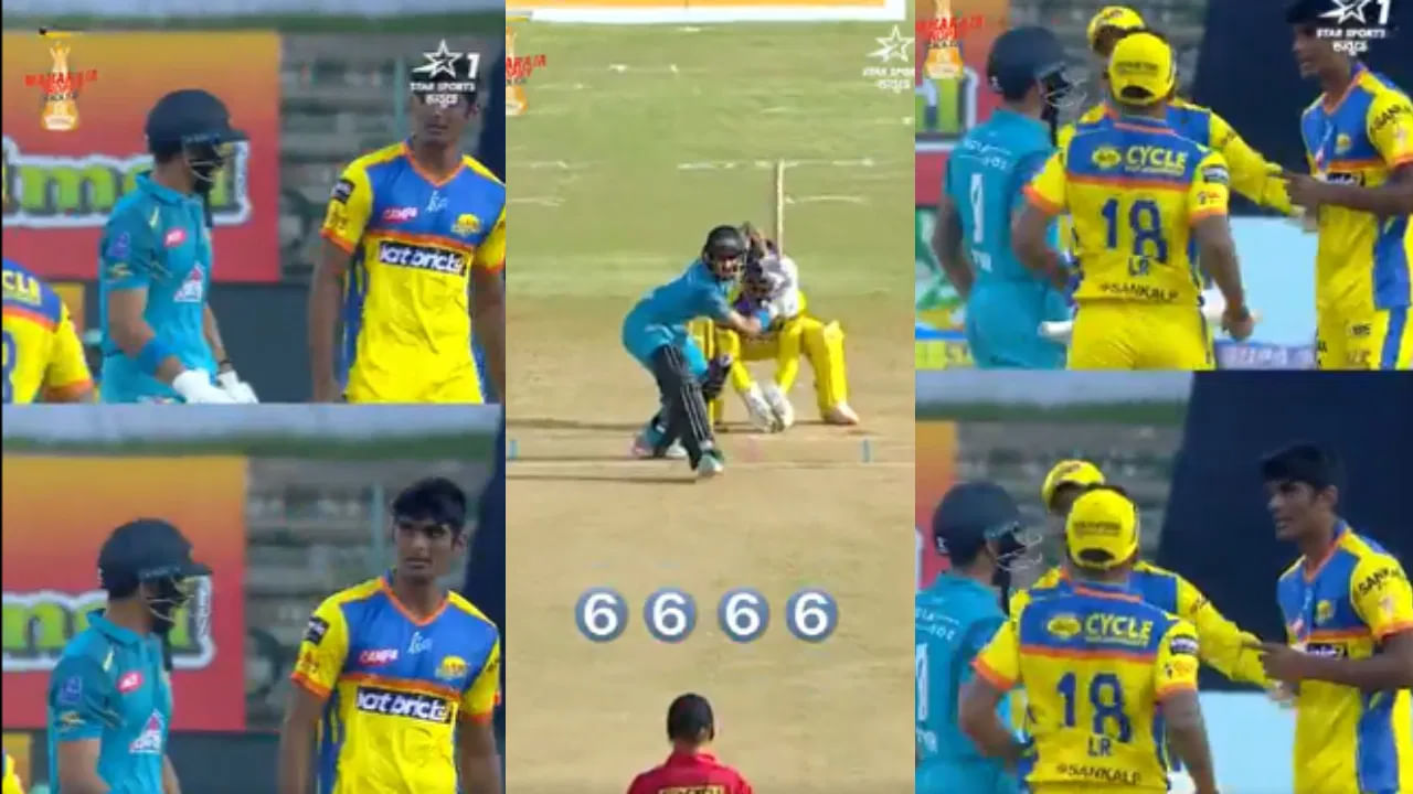 Video: తొలుత 6,6,6,6.. ఆ తర్వాత మైదానంలోనే ఢిష్యూం, ఢిష్యూం