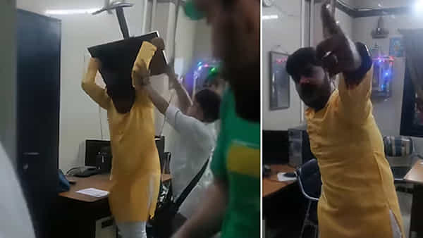 Viral Video: చేసిందే తప్పు.. పైగా అధికారులపై చిందులు.. రైల్వేస్టేషన్లో యువకుడు ఏం చేశాడో చూడండి!
