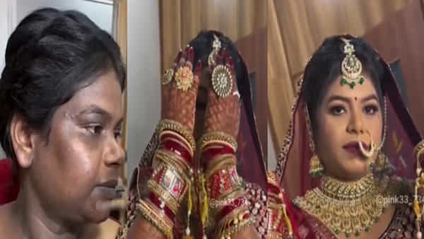 Viral Video: పార్లర్ లేడీ మాయ.. మేకప్ మాయాజాలం చూడాలంటే.. ఈ వీడియోపై ఓ లుక్ వేయండి..