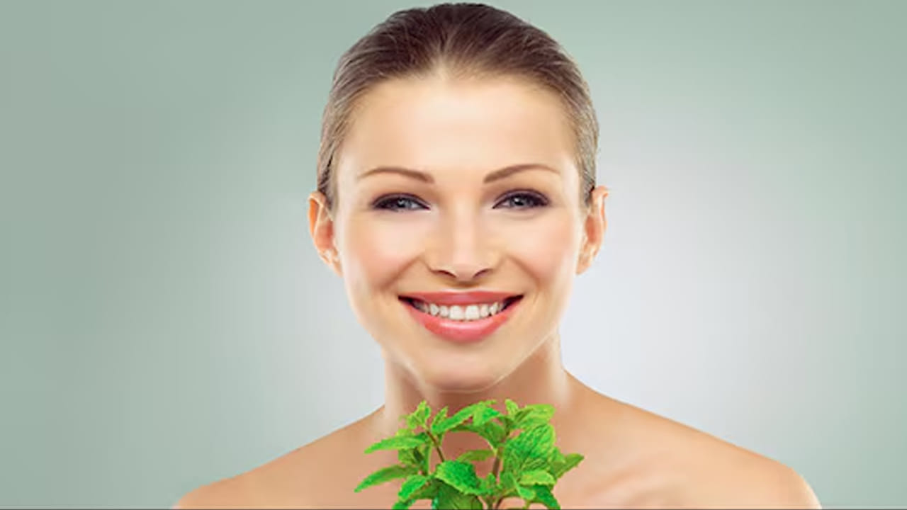 చర్మం తర్వగా ముడతలు పడకుండా, వృద్ధాప్య ఛాయలు త్వరగా కనిపించకుండా పుదీనా నివారిస్తుంది. చర్మాన్ని కాంతివంతంగా మృదువుగా చేయడమే కాకుండా కేశ సంరక్షణకు బాగా దోహదపడుతుంది. పుదీనా నూనెను తలకి రాసుకుంటే చుండ్రు సమస్య తగ్గి, వెంట్రుకలు బలంగా అవుతాయి. 