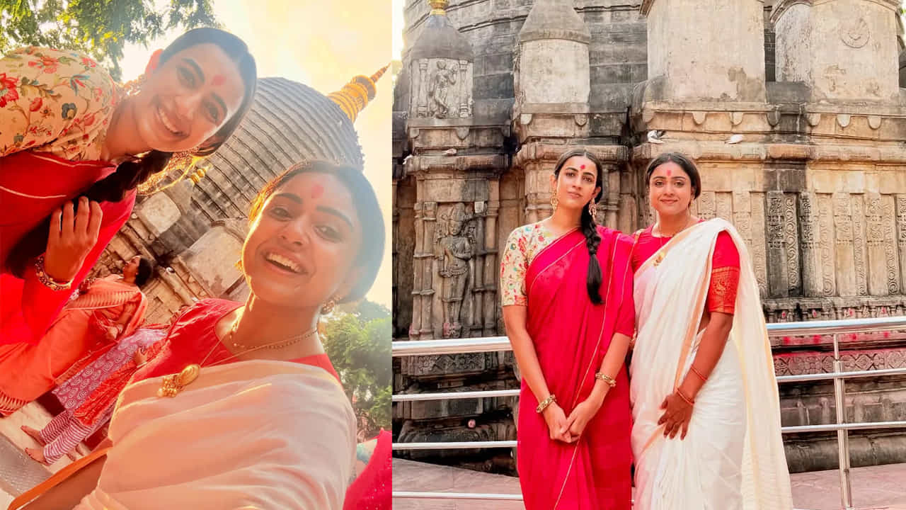 తమ వెకేషన్ కు సంబంధించిన ఫొటోలు, వీడియోలను ఎప్పటికప్పుడు సోషల్ మీడియాలో షేర్ చేస్తున్నారు నిహారిక, వితిక. అలా తాజాగా కామాఖ్య టెంపుల్ దర్శనానికి సంబంధించిన ఫొటోలను కూడా ఇన్ స్టా గ్రామ్ లో షేర్ చేసింది వితిక