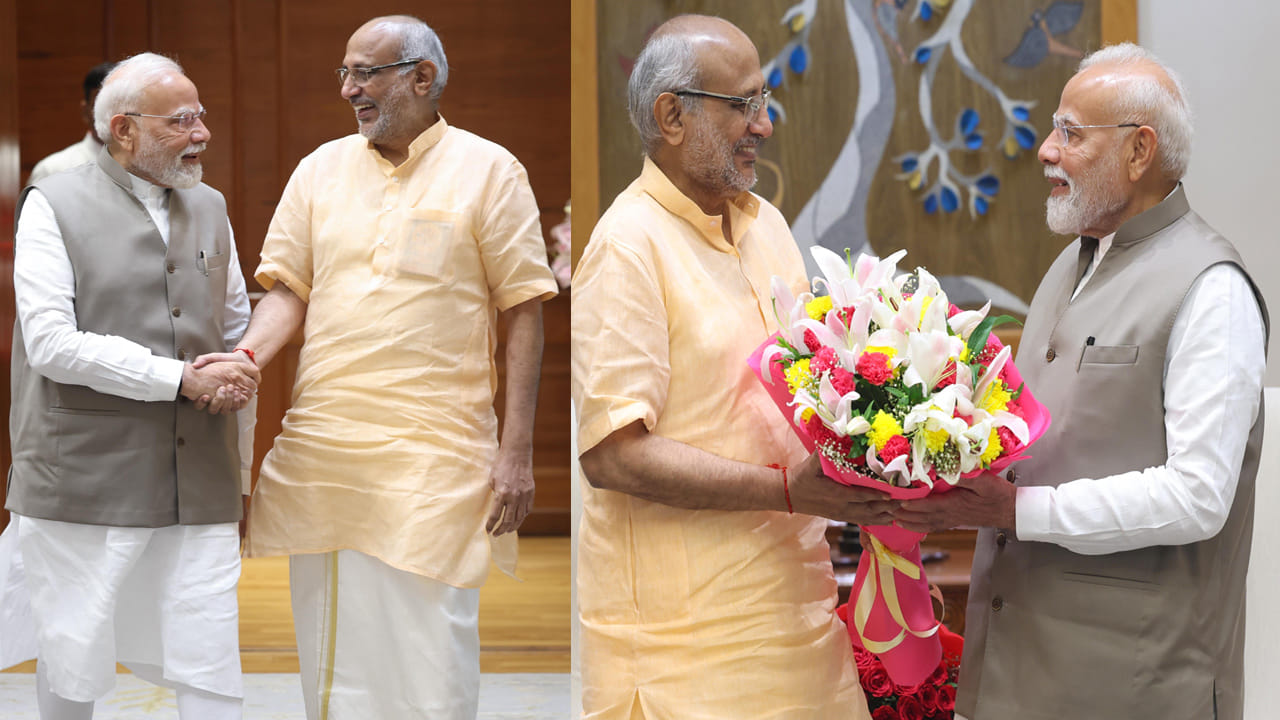 PM Modi: డీఎంకేకు చెక్ పెట్టేందుకు బీజేపీ సరికొత్త వ్యూహం.. ప్రధాని మోదీని కలిసిన సీపీ రాధాకృష్ణన్..