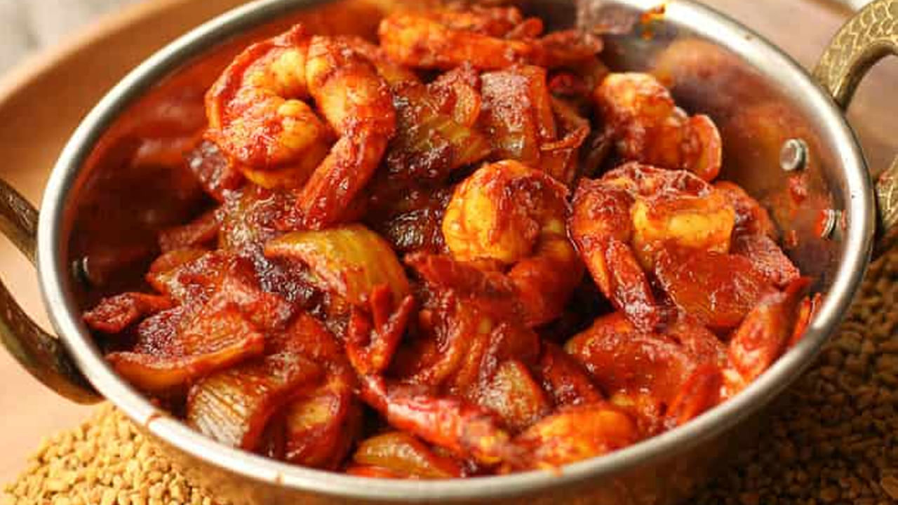 Prawns Curry In Kadai