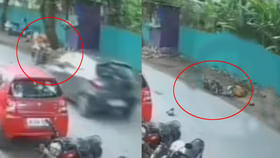 ఇలాంటి యాక్సిడెంట్ మీరెప్పుడైనా చూశారా? సీసీటీవీలో రికార్డ్! ఇలాంటి యాక్సిడెంట్ మీరెప్పుడైనా చూశారా? సీసీటీవీలో రికార్డ్!