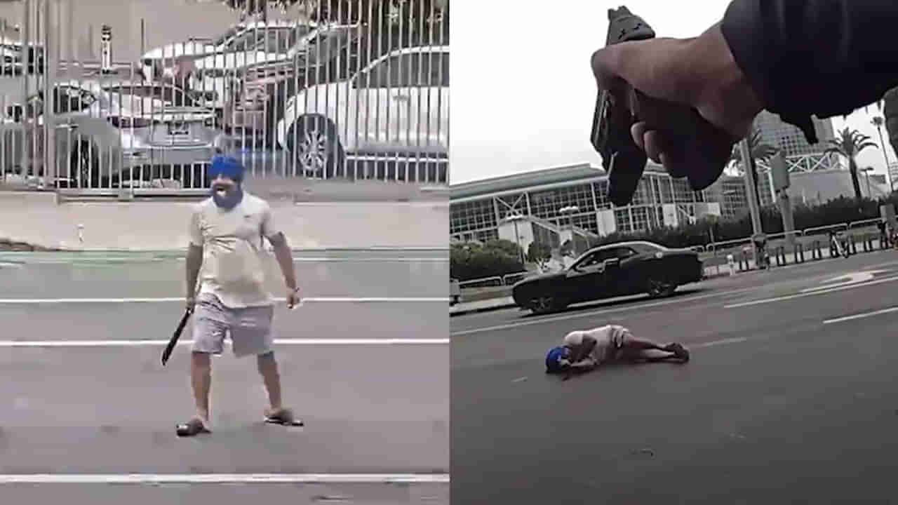 Video: రోడ్డుపై కత్తితో గురుప్రీత్‌ సింగ్‌ హల్చల్‌.. కాల్చి చంపిన పోలీసులు!