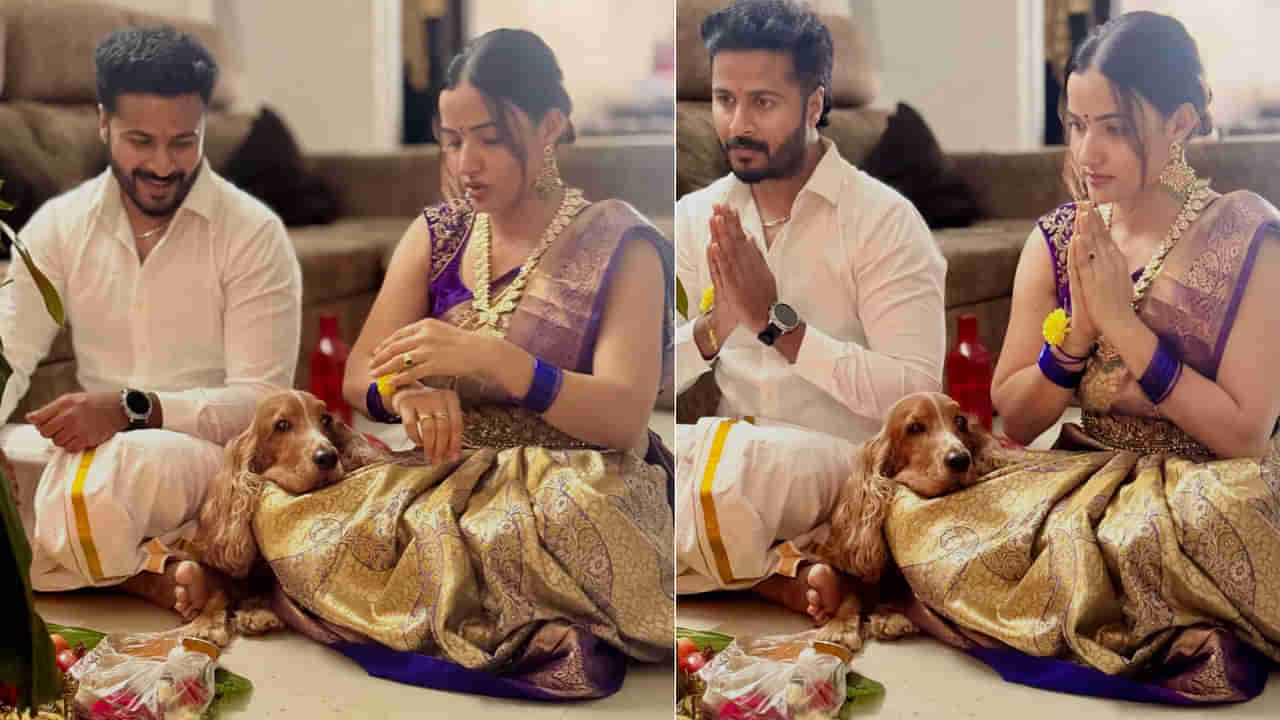 Siri Hanumanthu: పెళ్లి కాకుండానే.. ప్రియుడితో కలిసి వరలక్ష్మి వ్రతం చేసిన బిగ్ బాస్ బ్యూటీ.. ఫొటోస్ వైరల్