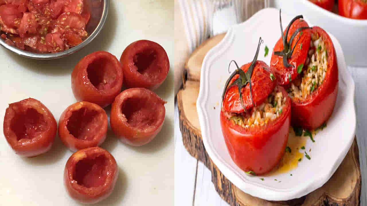 Stuffed Tomatoes: సైడ్ డిష్ కోసం బెస్ట్ ఎంపిక స్టఫ్డ్ టొమాటోలు.. రుచిలో అద్భుతమైన వీటిని ఎలా చేసుకోవాలంటే