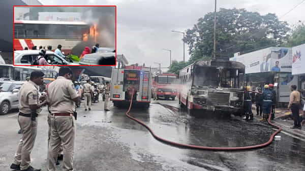 Hyderabad: మెహిదీపట్నం ఆర్టీసీ బస్సులో ఆకస్మాత్తుగా చెలరేగిన మంటలు.. ఆ తర్వాత జరిగిందిదే! వీడియో వైరల్