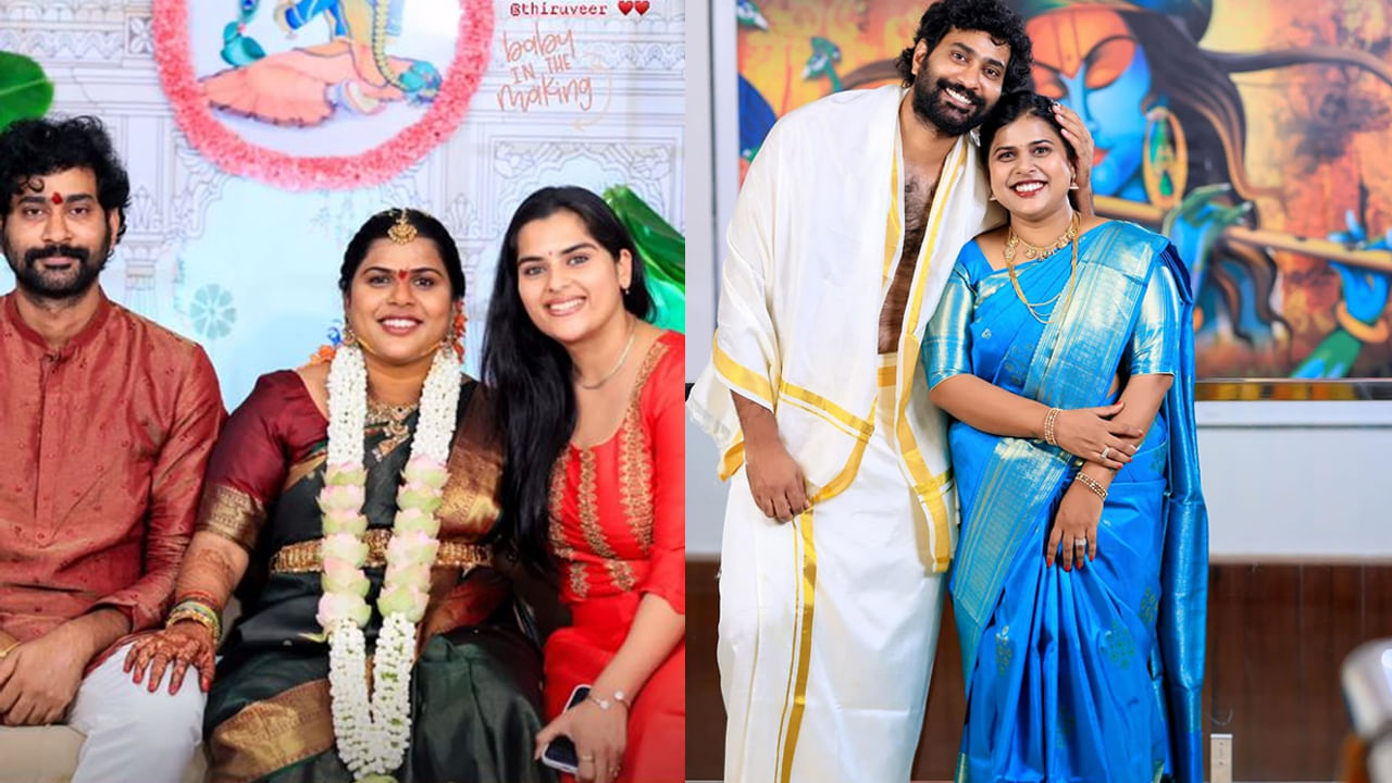 Thiruveer: తండ్రి కాబోతున్న 'మసూద' హీరో.. గ్రాండ్‌గా భార్య సీమంతం.. సందడి చేసిన 'బలగం' బ్యూటీ