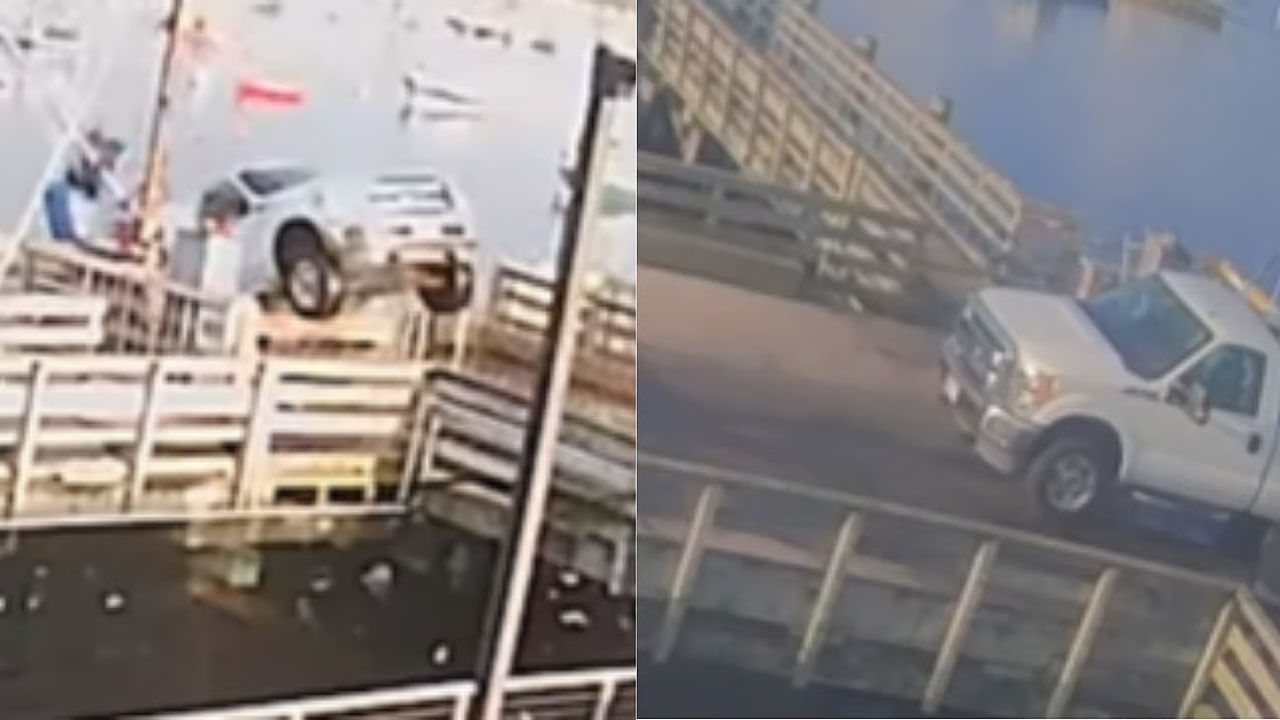 Viral Video: గాల్లోకి అమాంతం ఎగిరి నదిలో పడ్డ ట్రక్కు... నెట్టింట భయానక వీడియో వైరల్‌