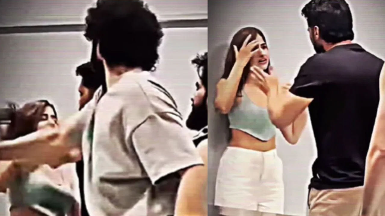 Video: నటి చెంప పగలగొట్టిన నటుడు..! ఎవరో వీడియో తీయడంతో..