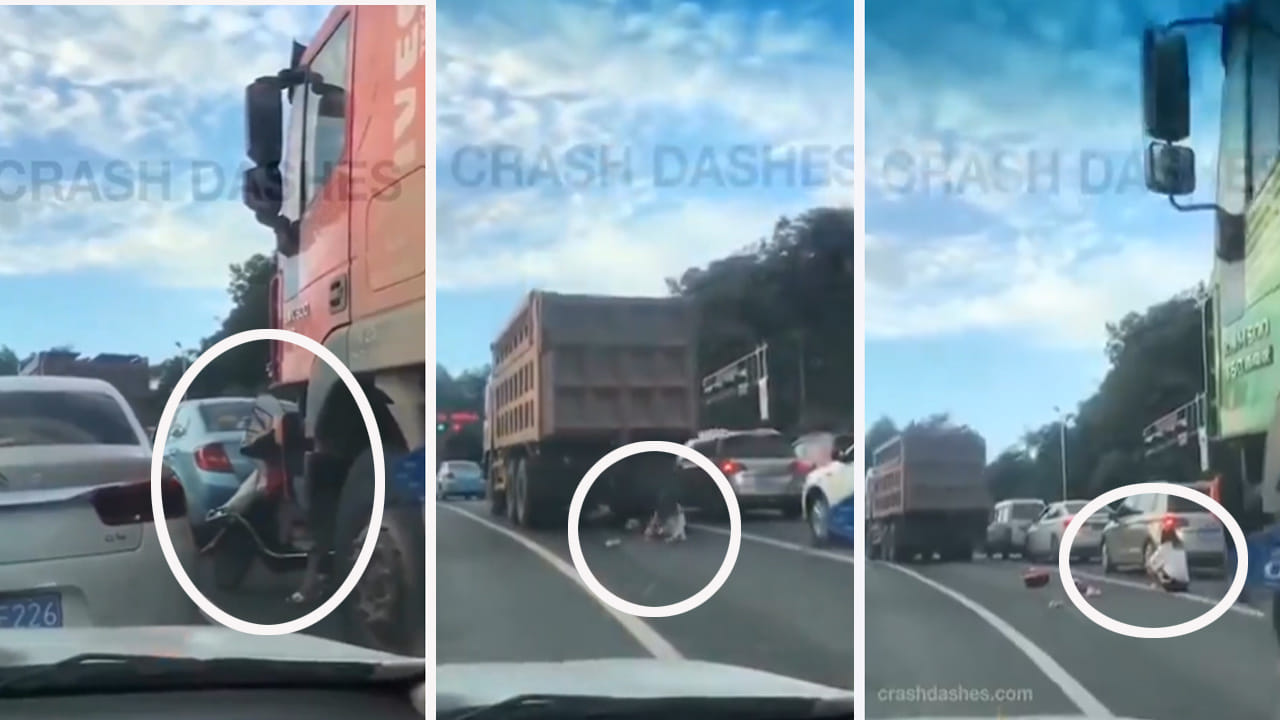 Viral Video: నడి రోడ్డుమీద ఘోర ప్రమాదం.. యముడు లీవ్ లో ఉన్నాడేమో.. ప్రాణాలతో యువతి.. షాకింగ్ వీడియో వైరల్..