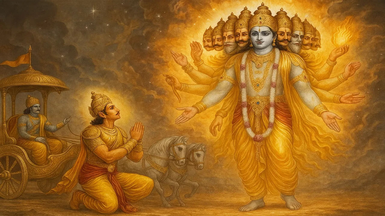 Bhadrapada Purnima: కృష్ణుడు అర్జునుడికి విశ్వరూపాన్ని ఎందుకు చూపించాడు? భాద్రపద పూర్ణిమతో ఉన్న సంబంధం ఏమిటంటే