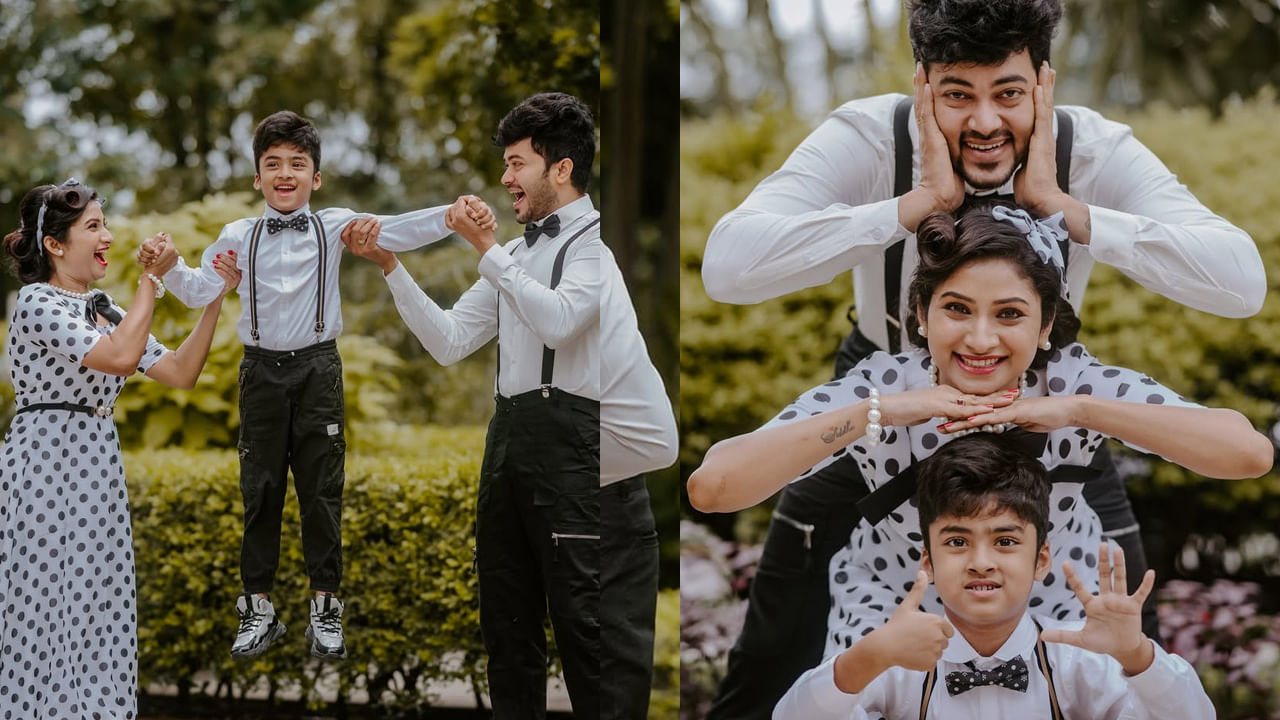 ఇక వీరికి అయాన్ష్ కుమారుడు ఉన్న విషయం తెలిసిందే. అయితే తాజాగా తమ కుమారుడి పుట్టిన రోజు సందర్భంగా వీరు ఫొటో షూట్ చేయించారు. అందులో వింటేజ్ లుక్లో అదరిపోయే స్టైల్లో ఫొటో షూట్ చేయించగా , ప్రస్తుతం దీనికి సంబంధించిన ఫొటోస్ నెట్టింట్లో వైరల్ అవుతున్నాయి.