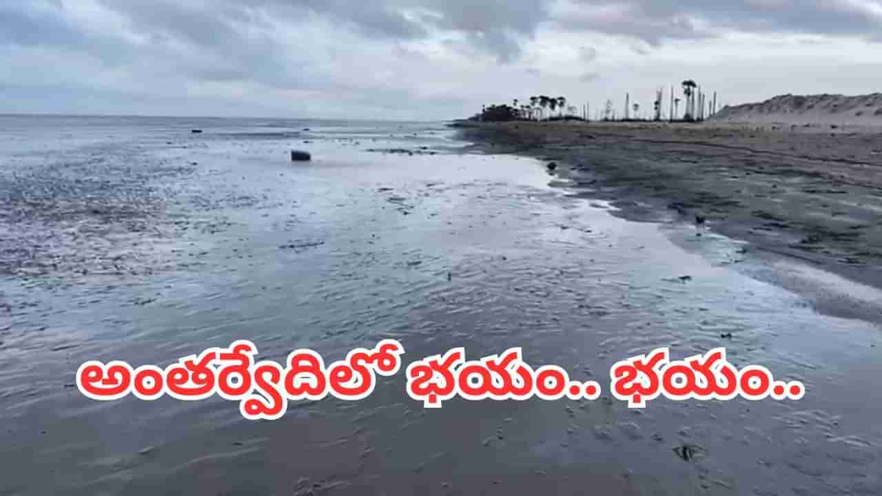 Watch: ఈ సముద్రానికి ఏమైంది..? అంతర్వేదిలో భయం.. భయం.. ఉన్నట్టుండి వెనక్కి వెళ్లిన సంద్రం..