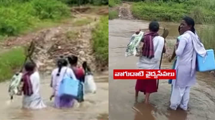 Andhra Pradesh: శభాష్.. భయపడకుండా వైద్య సిబ్బంది సాహసం.. వీడియో చూశారా..? Andhra Pradesh: శభాష్.. భయపడకుండా వైద్య సిబ్బంది సాహసం.. వీడియో చూశారా..?