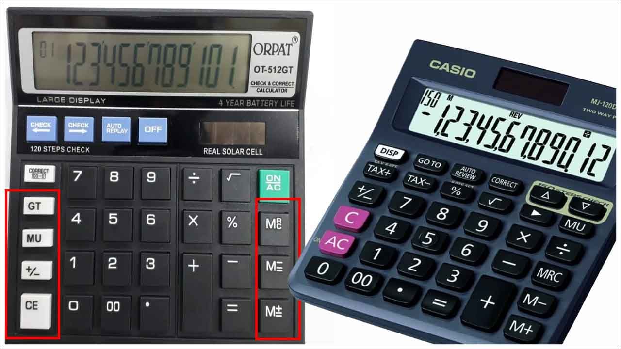 Calculator: క్యాలిక్యులేటర్‌లోని GT, MU, M+, M-, MRC బటన్ల అర్థాలు ఏంటో తెలుసా? ఇవి ఎందుకు ఉంటాయి?