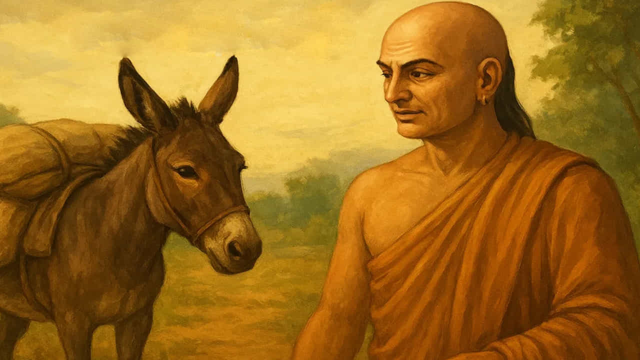 రాజకీయ, తత్వవేత్త, జీవిత మార్గదర్శిగా పేరుగాంచిన ఆచార్య చాణక్యుడు జీవితంలో విజయం సాధించడానికి అనేక అమూల్యమైన సూత్రాలను అందించాడు. చాణక్యుడు రచించిన నీతి శాస్త్రంలో గాడిదకు సంబంధించిన మూడు ప్రత్యేక అలవాట్లను ప్రస్తావిస్తుంది. వీటిని స్వీకరించడం ద్వారా ఏ వ్యక్తి అయినా తన జీవితంలో స్థిరత్వం, సంతృప్తి, విజయాన్ని సాధించవచ్చు. మానవులు ప్రతి ఒక్కరి నుంచి అది వ్యక్తి అయినా లేదా జంతువు అయినా, ఏదో ఒకటి నేర్చుకోగలరని చాణక్యుడు నమ్మాడు. గాడిదను చాలా మంది సోమరిగా భావిస్తారు. అయితే గాడిదకు ఉన్న లక్షణాల్లో మూడు లక్షణాలు నేటికీ మనిషికి ప్రేరణగా నిలుస్తాయి.